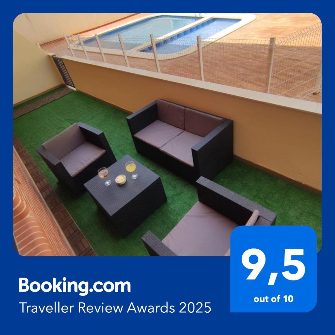 Apartamento Con Patio, Piscina Y Parking Privado El Campello Exteriör bild